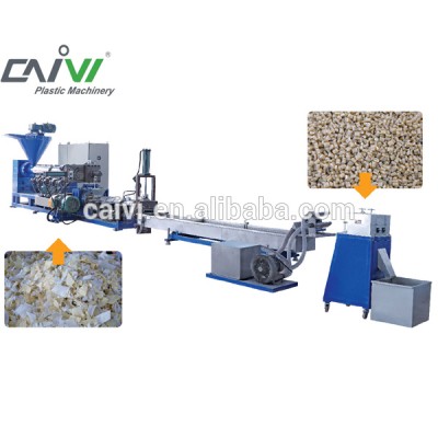 Best Selling PE Bottle Double Stage Streching-strip Granulating Machine