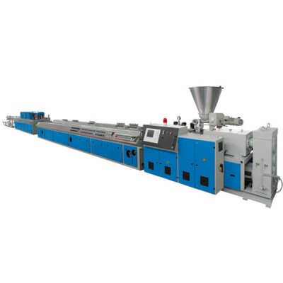 wood plastic WPC PVC baseboard extruder / production line / making machine