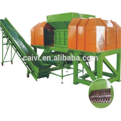 Easy operate twin shaft shredder