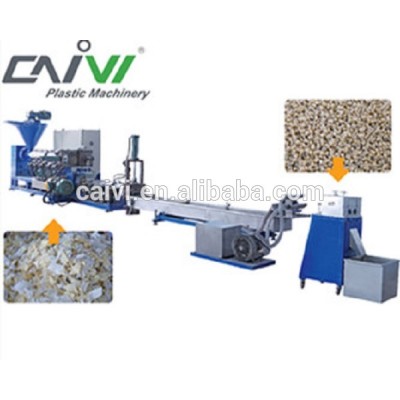 CAIVI PVC conical double-screw hot-cutting granulating machine/PVC conical double-screw hot-cutting granulating production line